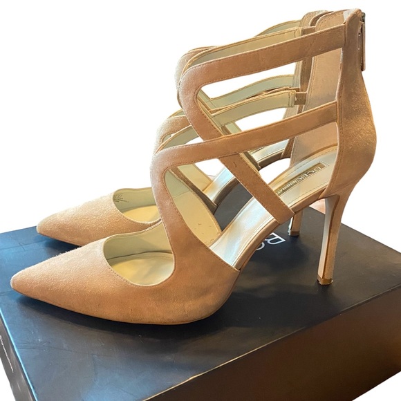 Elegant Strappy Heels in Nude - Picture 1 of 6